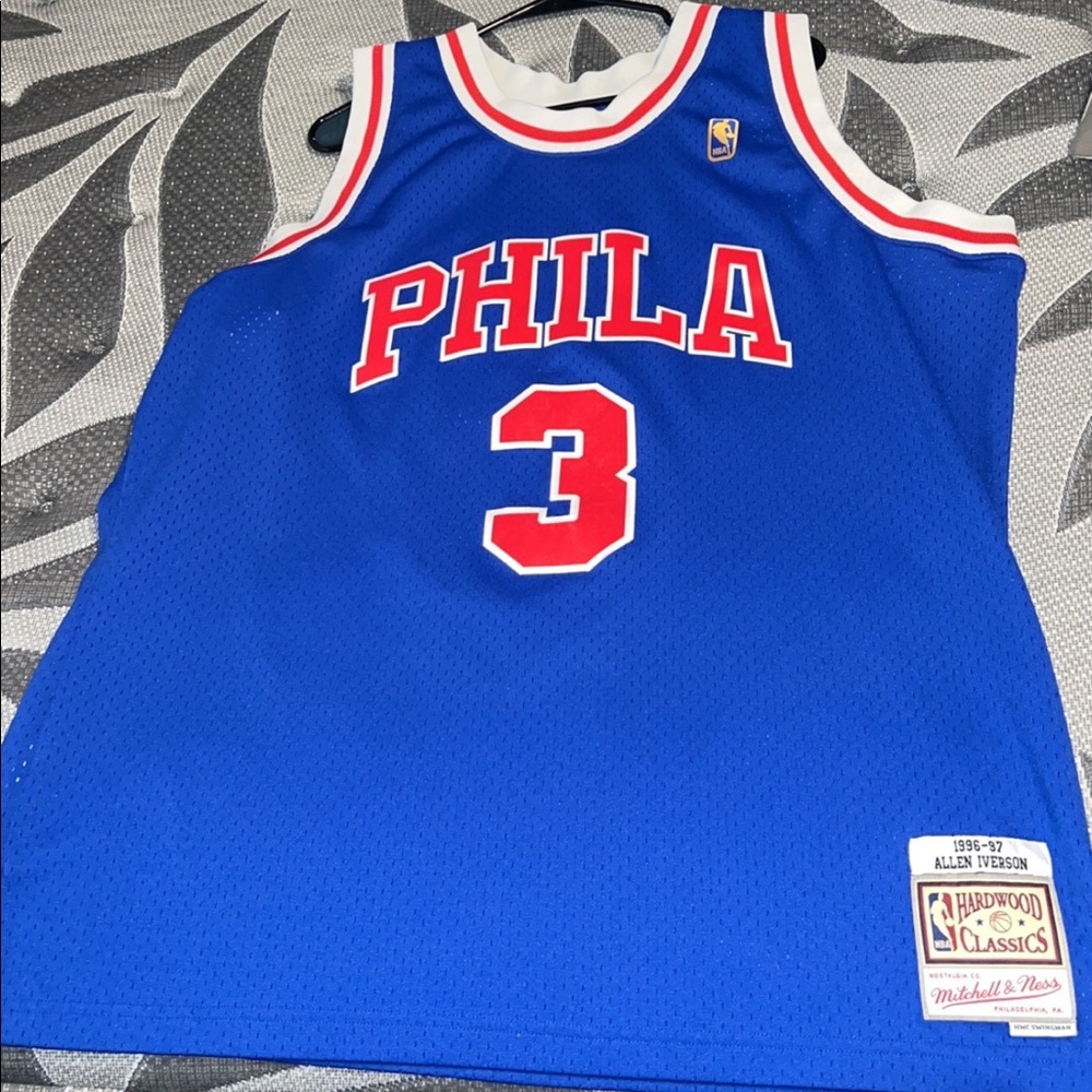 Limited edition Allen Iverson  jersey never worn just sits in closet